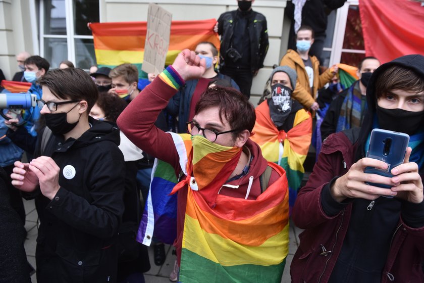 Protest studentów w Warszawie