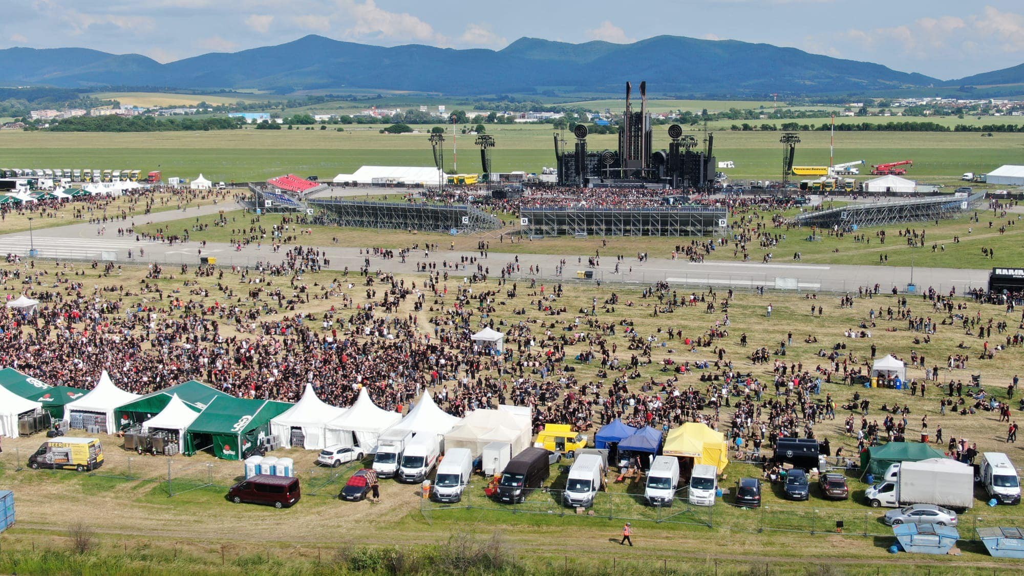 Koncert Rammstein v Trenčíne.