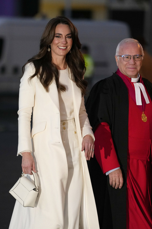 Księżna Kate podczas świątecznego kolędowania w Opactwie Westminsterskim w Londynie