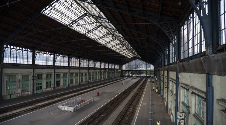 A nyugati pályaudvar helyett Rákosrendezőn kötött ki a vonat / Fotó: MTI/Mónus Márton