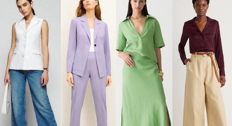 Find everything from flared work dresses for summer office days to multi-piece suits for board meetings.Reformation/M.M. LaFleur/J.Crew/Quince