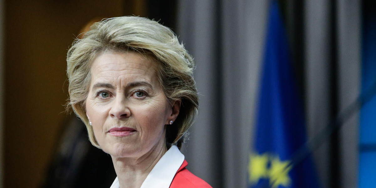 Na zdjęciu Ursula von der Leyen, przewodnicząca Komisji Europejskiej