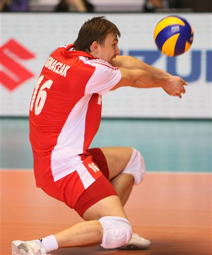 Krzysztof Ignaczak w meczu Polska - Rosja