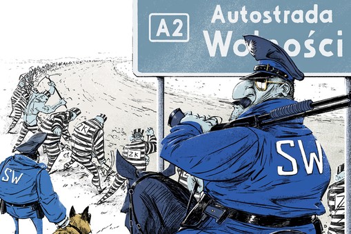 autostrada więźniowie prace społeczne