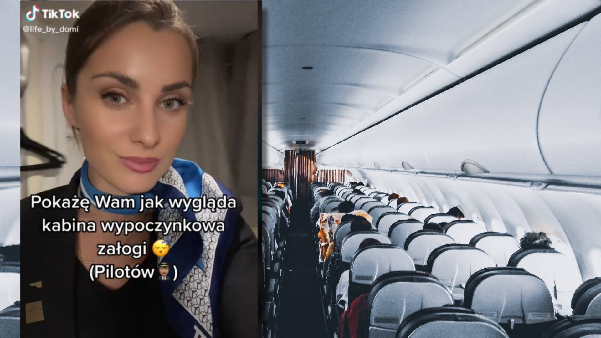Pokazała sekretne miejsce w samolocie, w którym śpią stewardessy. "Klaustrofobia. Nie dałabym rady"