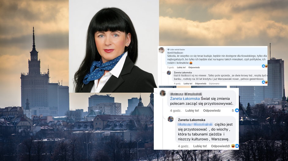 Żaneta Łakomska i jej komentarze na Facebooku