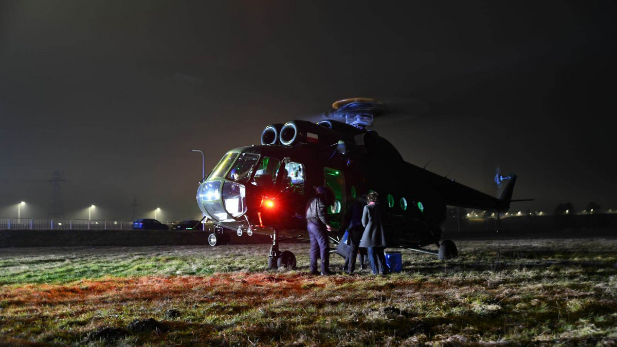 Policyjny Mi-8 wylądował w Zambrowie