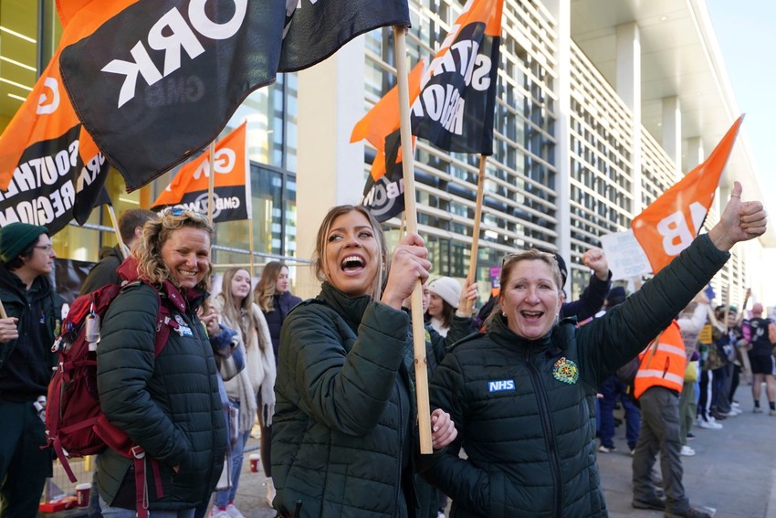 Štrajk britanskih zdravstvenih radnika - Brajton