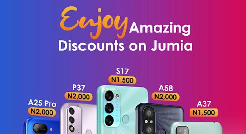 Get amazing discounts on itel smartphones this 10th Jumia Anniversary! 
