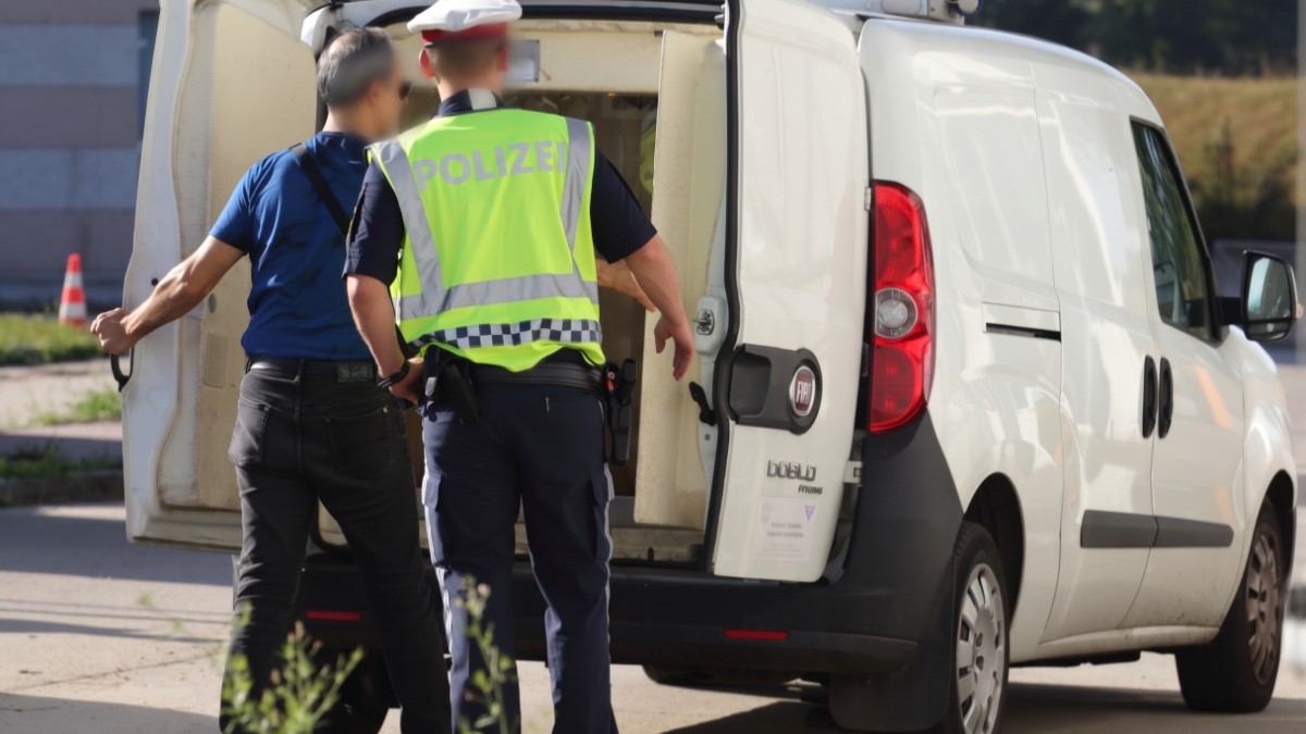 Un român și un moldovean au fost arestați direct pe autostradă, la o stație de taxare din Austria. Saltelele din dubă au atras atenția vameșilor