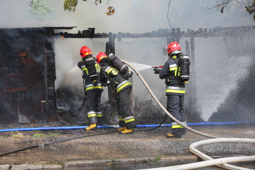 Pożar przy ul. Bednarskiej 