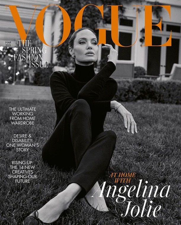 Angelina w brytyjskim Vogue