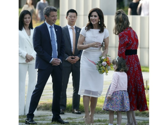 Książę koronny Danii Fryderyk z małżonką księżną Marią