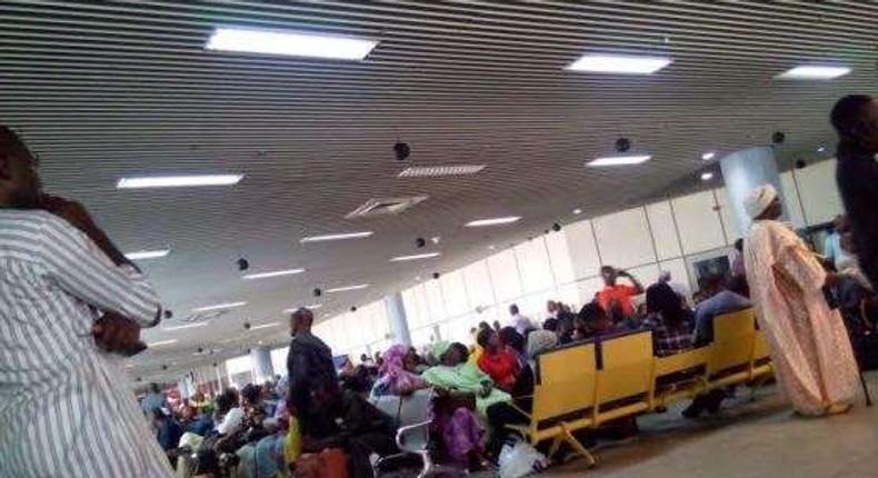 Passengers were stranded for six hours on Friday as the Nigerian Air Traffic Controllers Association minor strike held.