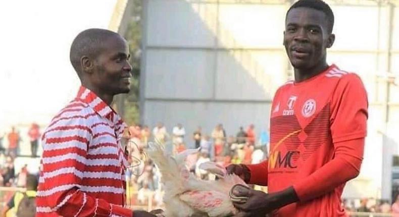 Footballer reportedly receives fowl as man of the match award