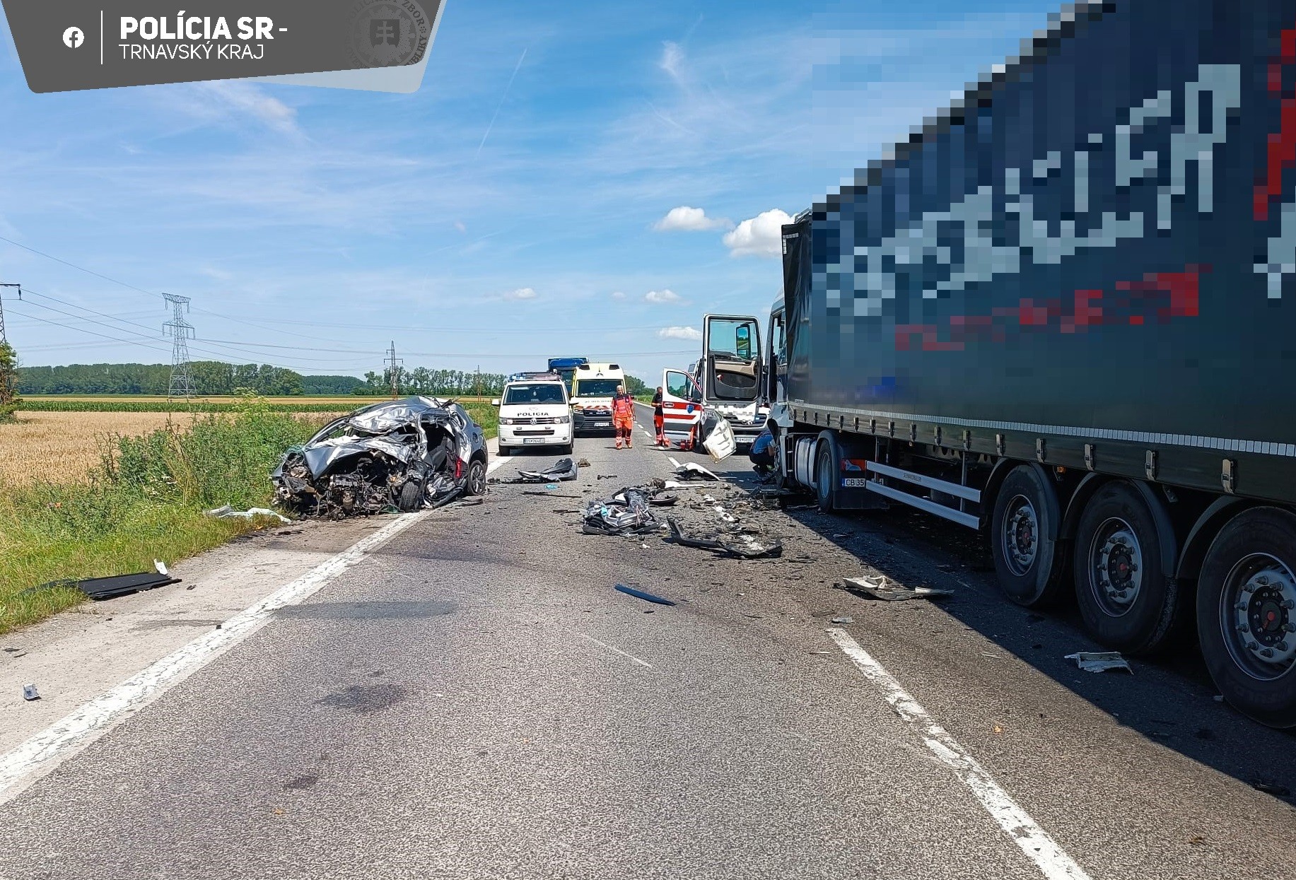 Na ceste medzi Dolným Štálom a Veľkým Mederom došlo k smrteľnej nehode.