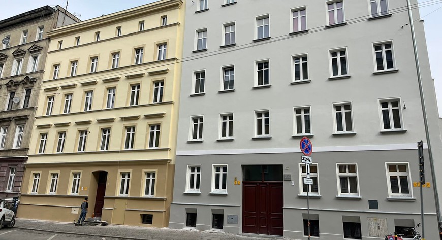 Kamienice przy ul. Komuny Paryskiej 82 i 84 są już po termomodernizacji.