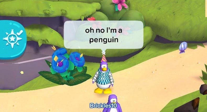 I come to a horrifying realization on Club Penguin Island.