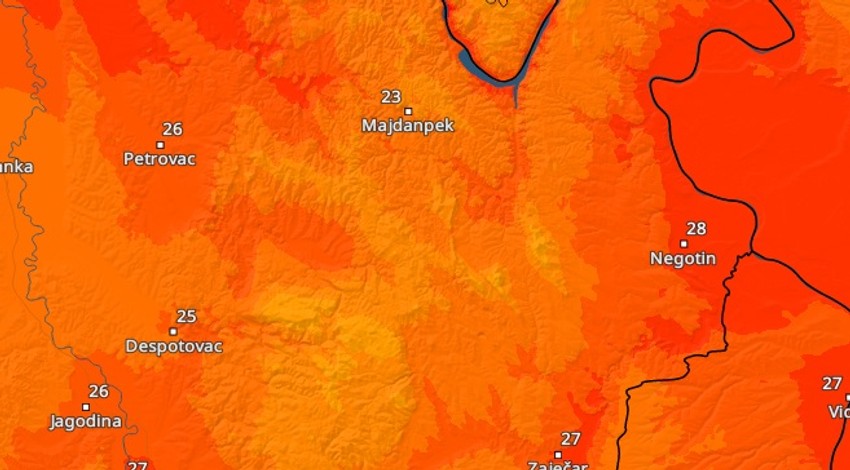 negotin temperatura u 8 sati