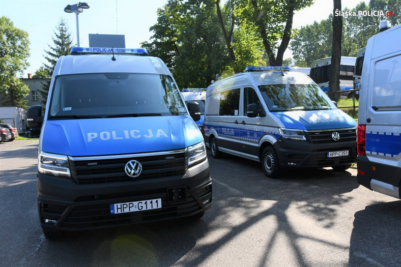 Radiowozy śląska policja