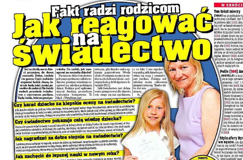 Jak zareagować na świadectwo