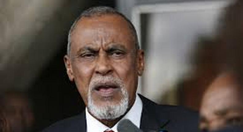 Garissa Senator Yusuf Haji during a past media briefing 