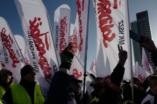 "Solidarność" o proteście w Luksemburgu: przyszliśmy pokazać, że Turów jest, był i będzie
