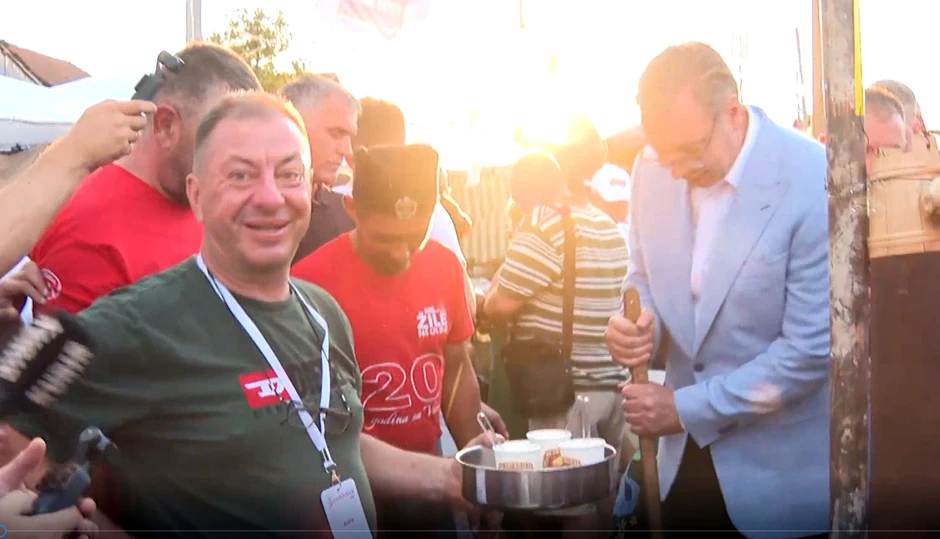 Aleksandar Vučić na manifestaciji "Belmužijada" u Svrljigu