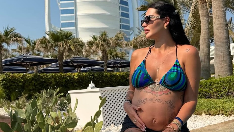 Zuzana Strausz Plačková počas druhého tehotenstva. IG: @queenplackova