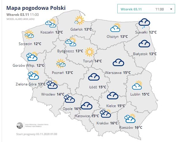 Prognoza Dla Polski Jaka Pogoda Czeka Nas We Wtorek 3 Listopada Wiadomosci