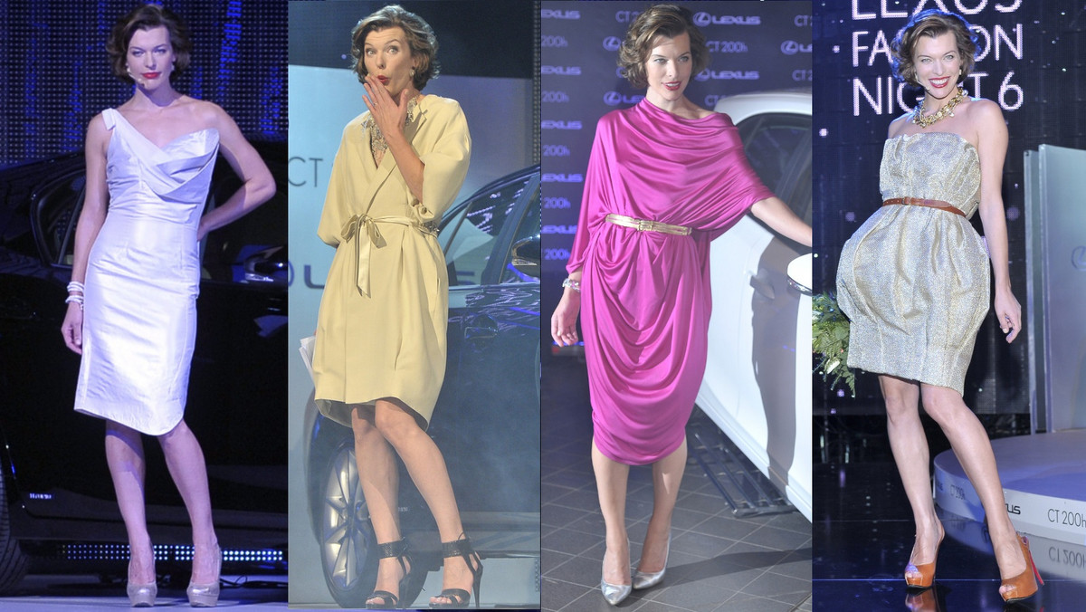 Milla Jovovich na gali Lexus Fashion Night