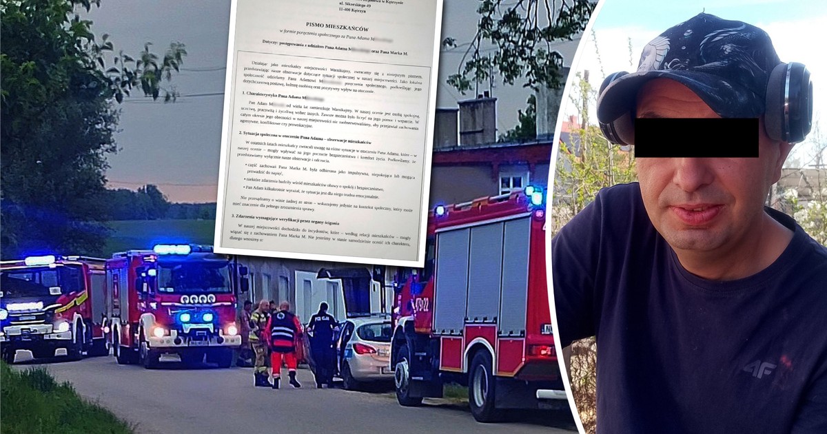 Atak siekierą w Warnikajmach: Sąsiedzi stają murem za napastnikiem