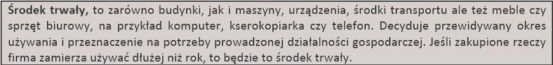 Co to jest środek trwały