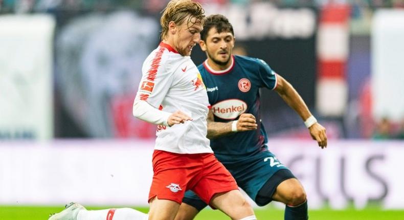 Sweden playmaker Emil Forsberg rescued a Bundesliga point for RB Leipzig with a second-half penalty in their 1-1 draw at Eintracht Frankfurt on Sunday.