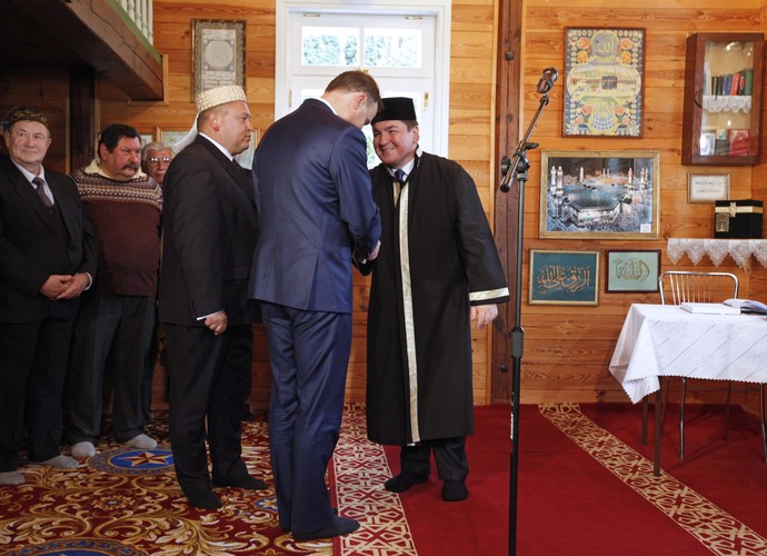 BOHONIKI. Andrzej Duda odwiedził meczet