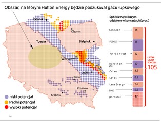 Gaz łupkowy: firmy biorą na celownik Polskę centralną