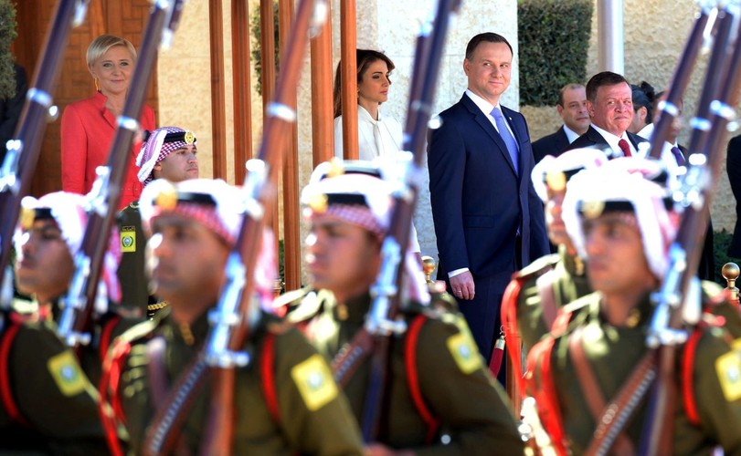 Prezydencka para w Jordanii