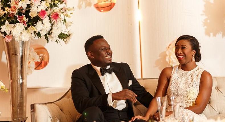 Simi and Dr Sid all smiles when they tied the knot in 2014