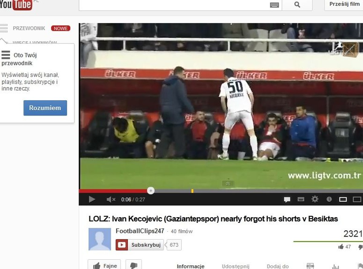 Piłkarz zapomniał spodenek. Bez nich chciał wejść na boisko. WIDEO