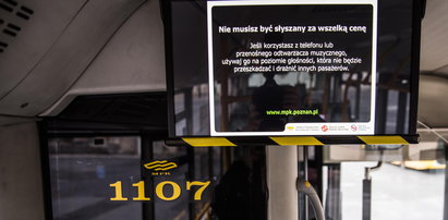 Nowoczesne ekrany w poznańskich autobusach