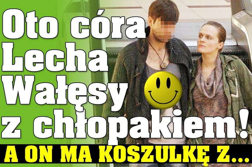 Oto córa Lecha Wałęsy z chłopakiem! A on ma koszulkę z...