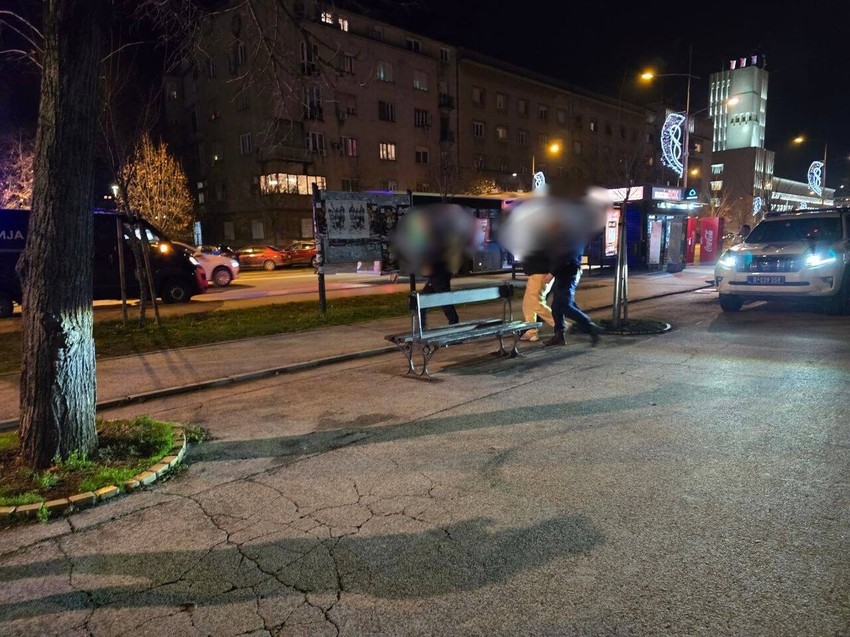 Hapšenje u centru Novog Sada
