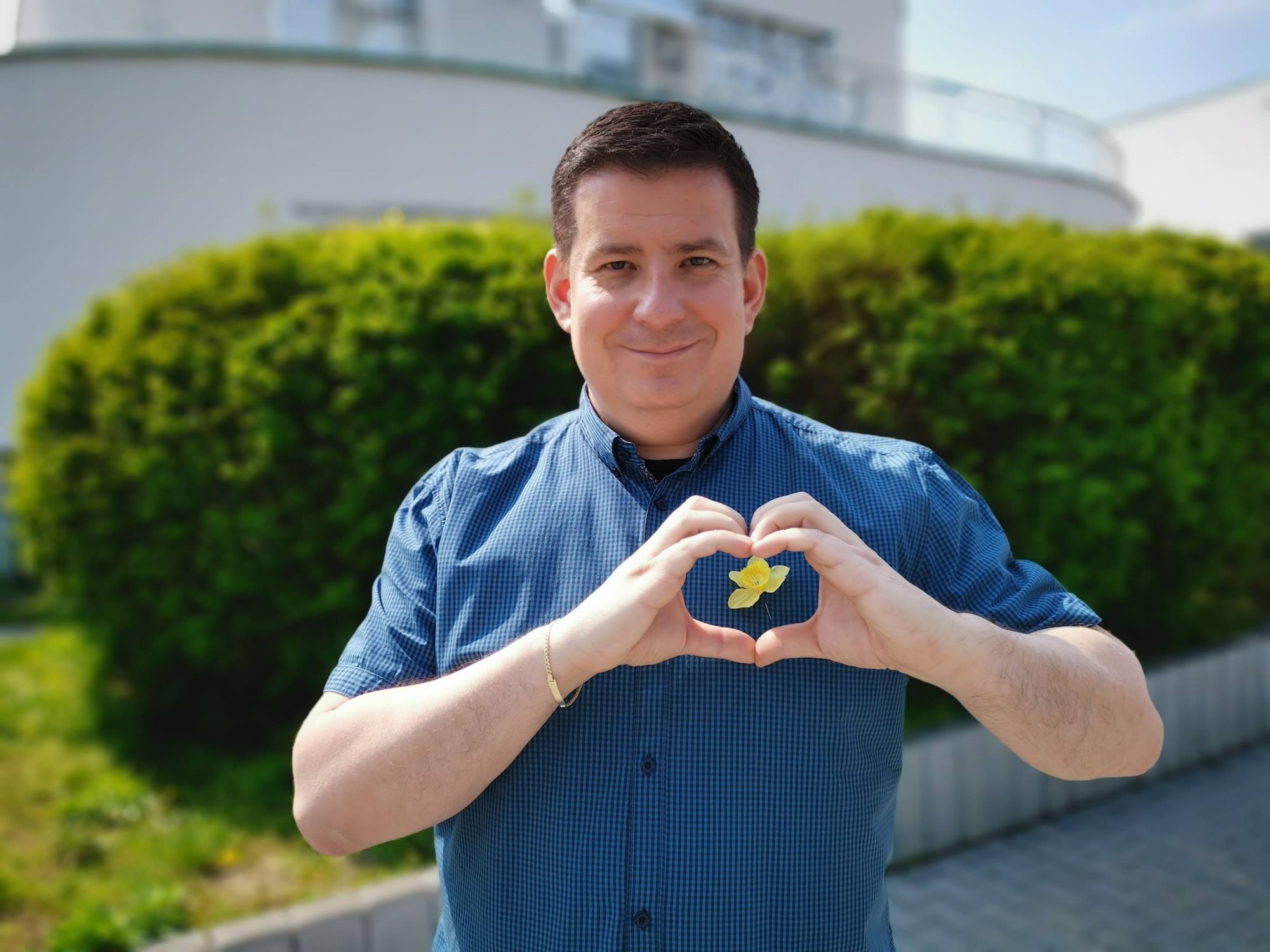 Televízny moderátor a novinár Patrik Herman. 