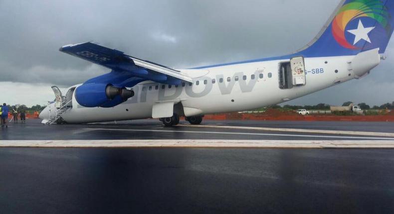 Starbow airline crash lands in Tamale