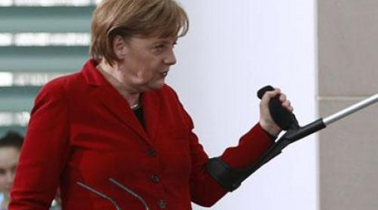 Síbalesetet szenvedett Angela Merkel!