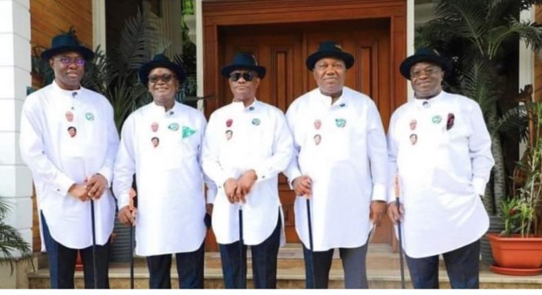 Governors Seyi Makinde (Oyo), Samuel Ortom (Benue), Nyesom Wike (Rivers), Ifeanyi Ugwuanyi (Enugu) and Okezie Ikpeazu (Abia).