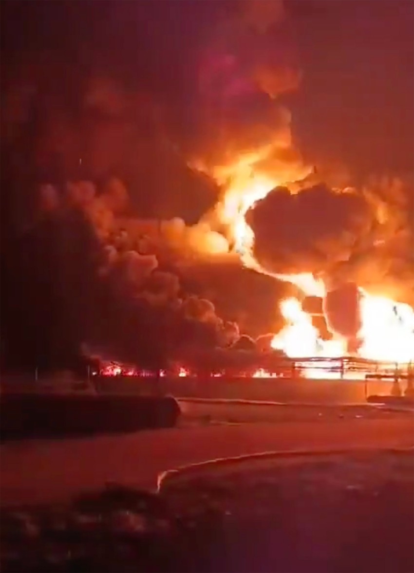 Napad na rusko skladište nafte u Krasnodaru
