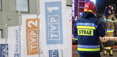 Pożar w siedzibie TVP! Z ogniem przez wiele godzin walczyło sześć zastępów straży pożarnej