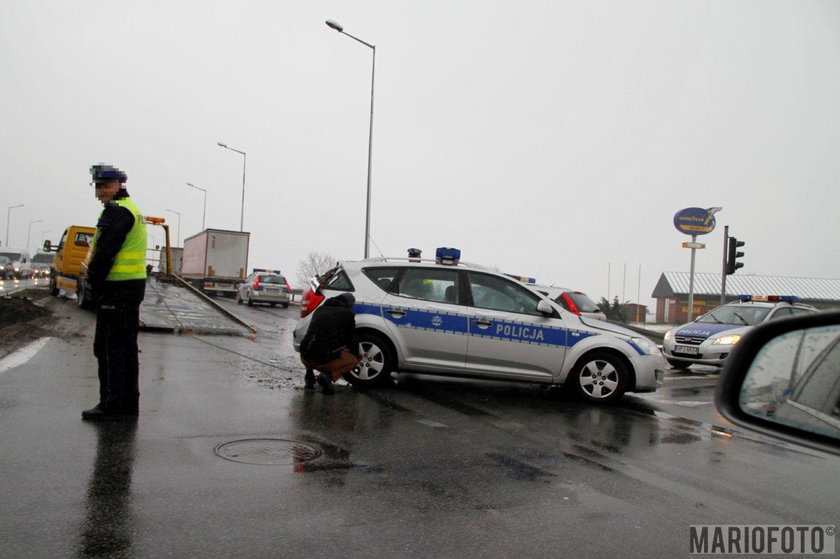 Wypadek radiowozu Opole 