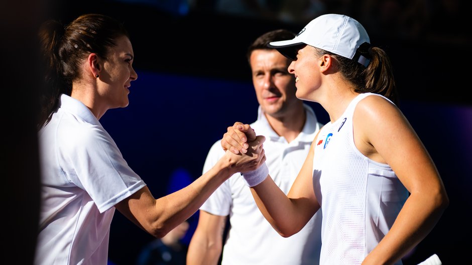 Od lewej: Agnieszka Radwańska, Dawid Celt i Iga Świątek. Polska zagrała dobry turniej i awansowała w United Cup do półfinału.